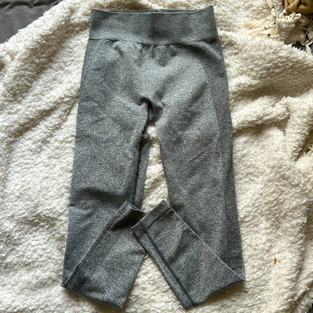 Gymshark Flex High Waisted Leggings - Grey/Pink